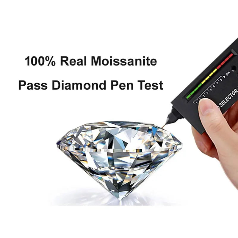 TEN CARATS 1 ct Moissanite Ring – Elegant Round-Cut Sparkle in 925 Sterling Silver for Engagements